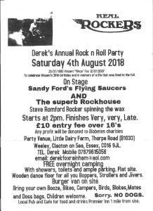 Real Rockers - Derek's Rock & Roll Party @ Little Dairy Farm | Weeley | England | United Kingdom